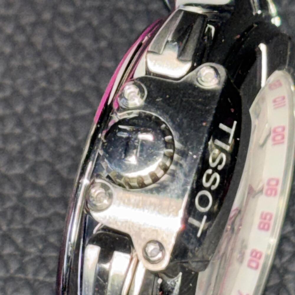 Tissot T-race Pink/silver Dial Pink Silicone Strap Swiss Quartz Chronograph - Picture 3 of 15
